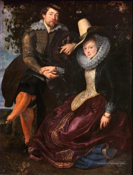  baroque - L’artiste et sa première épouse Isabella Brant dans le chèvrefeuille baroque Rubens Rubens